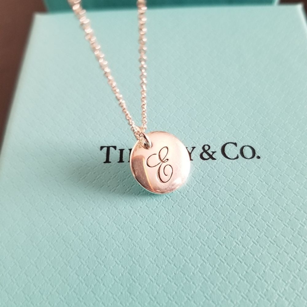 Tiffany & Co. Initial Letter 'E' Necklace
